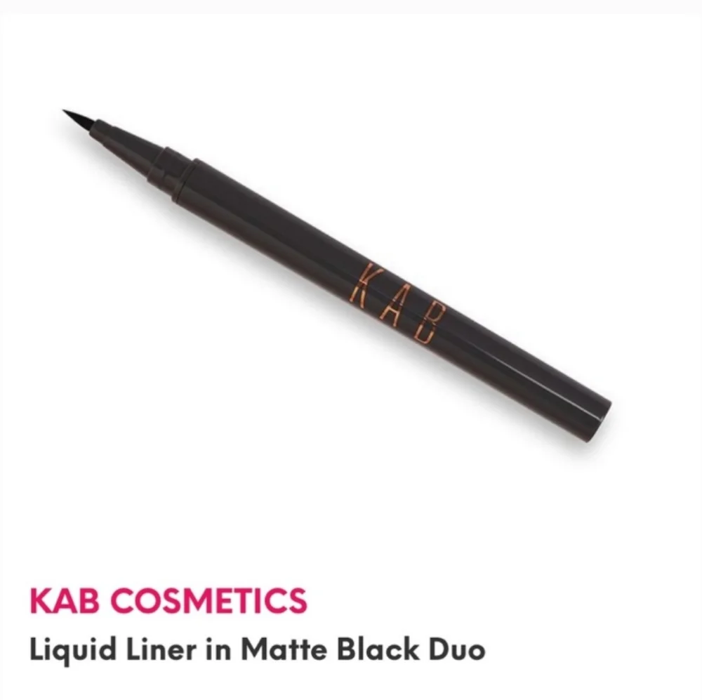 KAB COSMETICS Black Matte Eyeliner NEW sealed in pkg